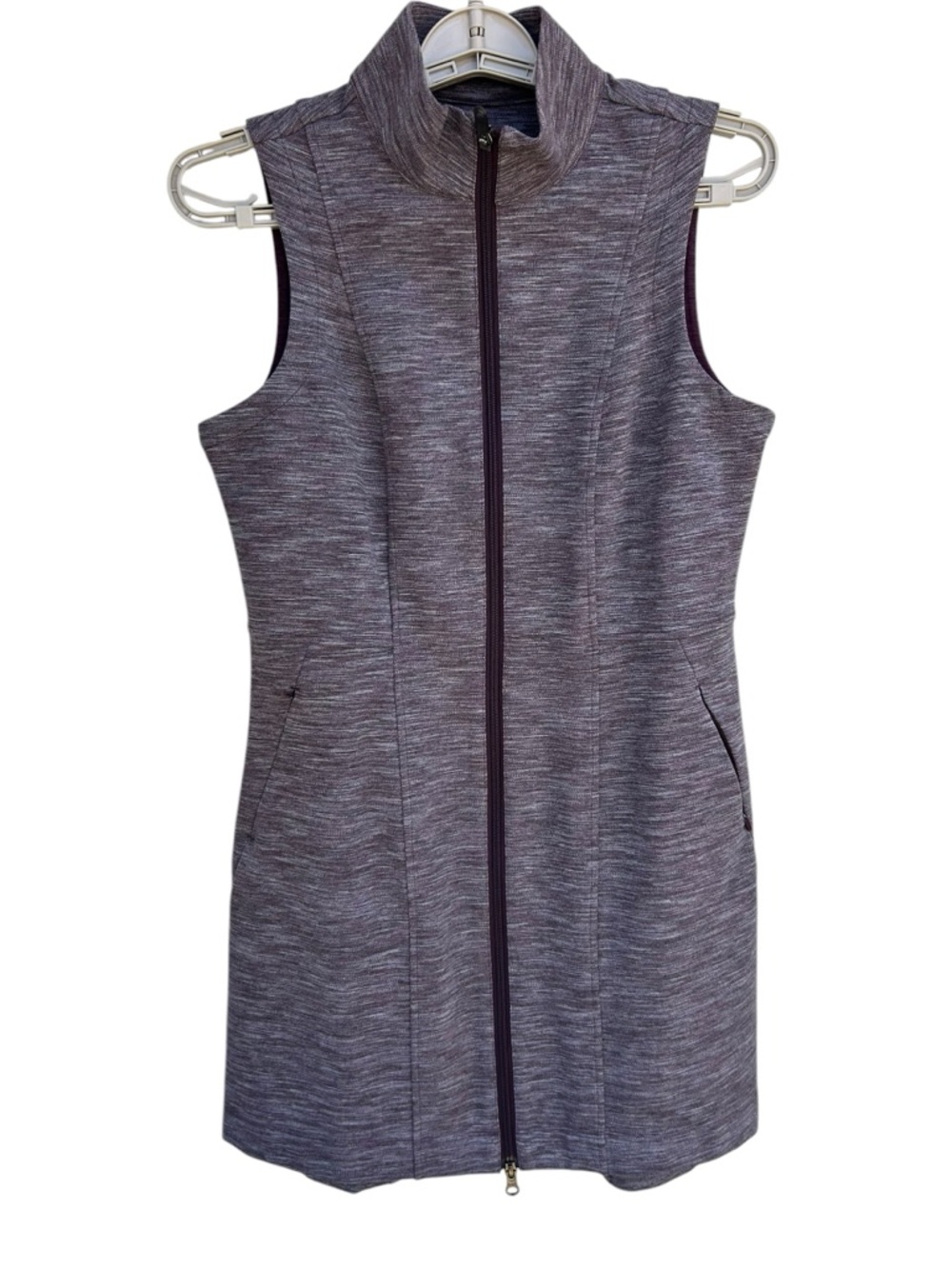 NWT Title Nine Updated Passport Dress Women Small Purple Full Zip Stretch 97.00